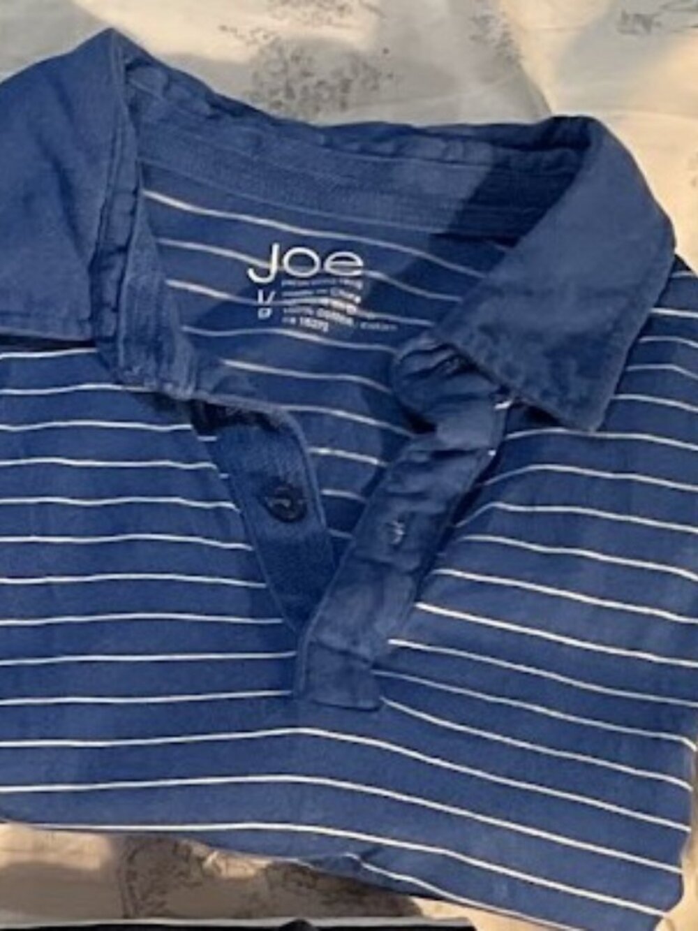 Blue golf shirt